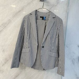 Brooks Brothers Black and White Striped Blazer and Pant